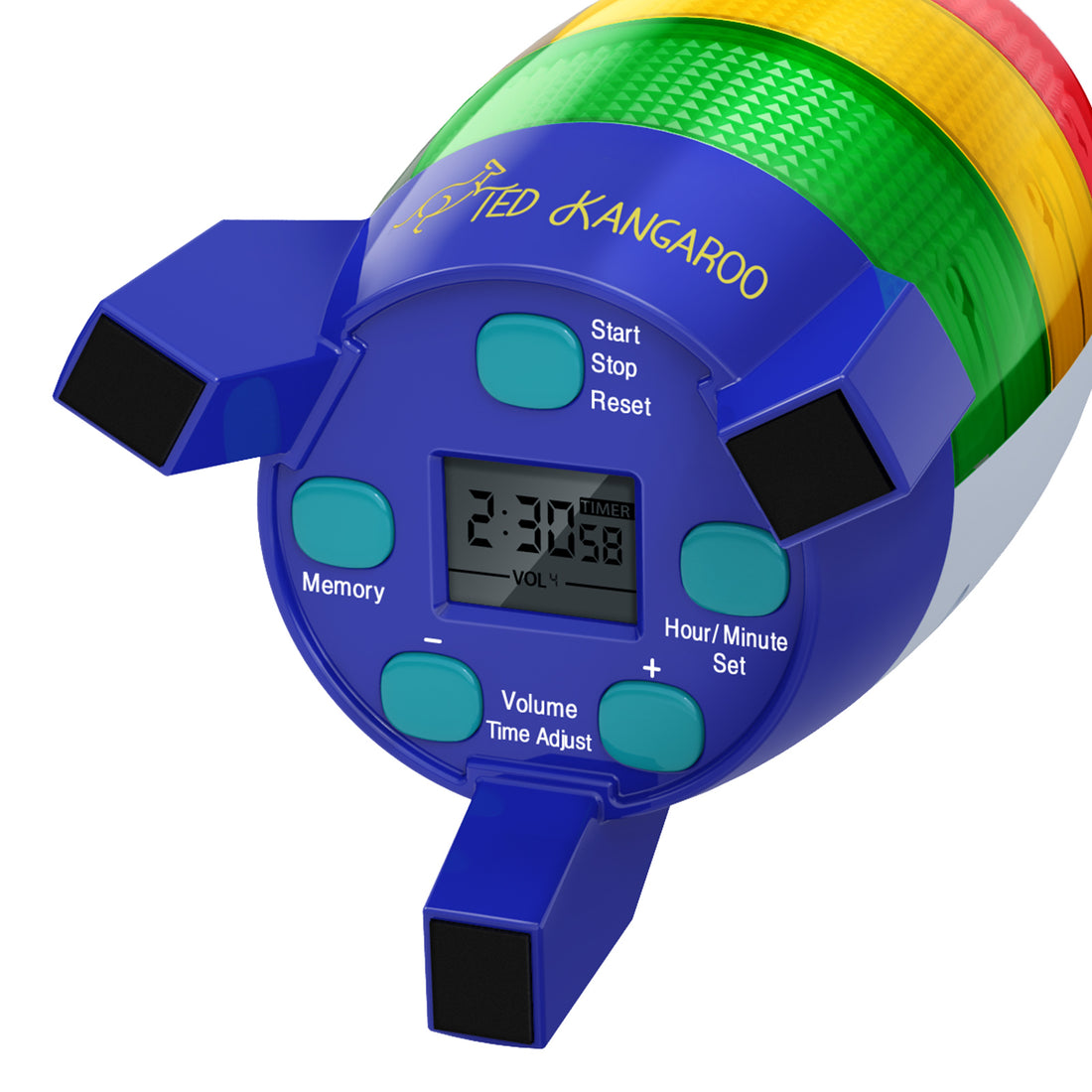 Countdown Timer! Blast Off Visual Timer for Kids with Audio Rocket, 0-24 Hour Countdown, Memory Function, Red Yellow Green Light, Easy Setup, Battery Operated for Classroom and Home Use