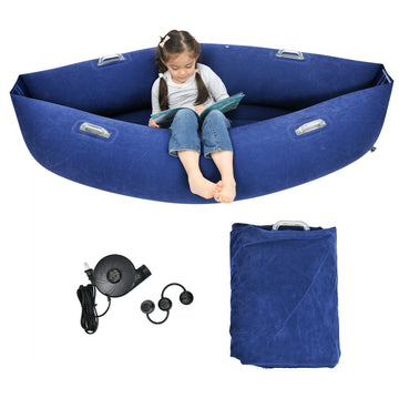 Sensory Chair for Kids — Inflatable Peapod for Children, Includes Electric Air Pump