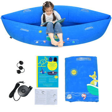 Sensory Chair for Kids — Inflatable Peapod for Children, Includes Electric Air Pump